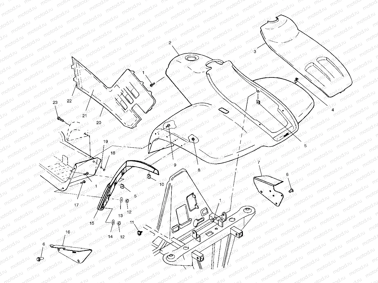 FRONT CAB - A04CH42AA/AE/AG (4986068606A05) | FRONT CAB - A04CH42AA/AE/AG (4986068606A05)