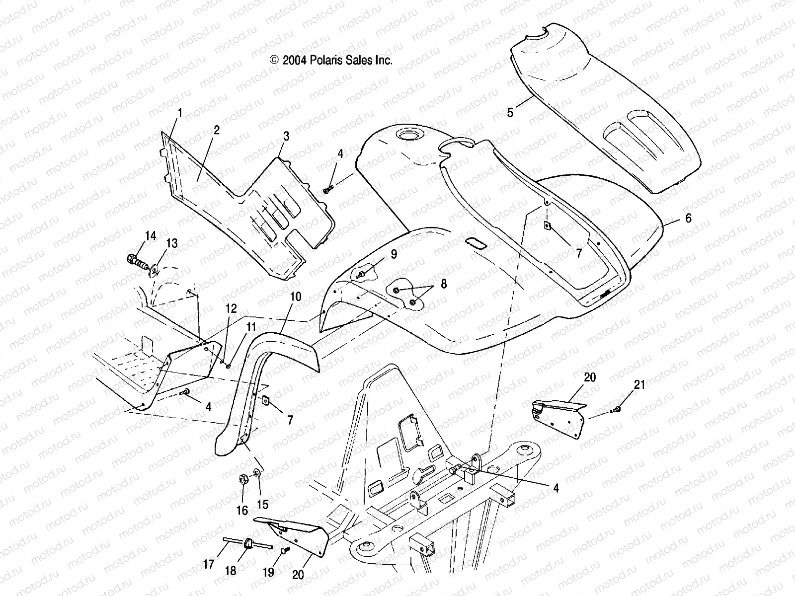 FRONT CAB - A04CL50AA (4995019501A03) | FRONT CAB - A04CL50AA (4995019501A03)