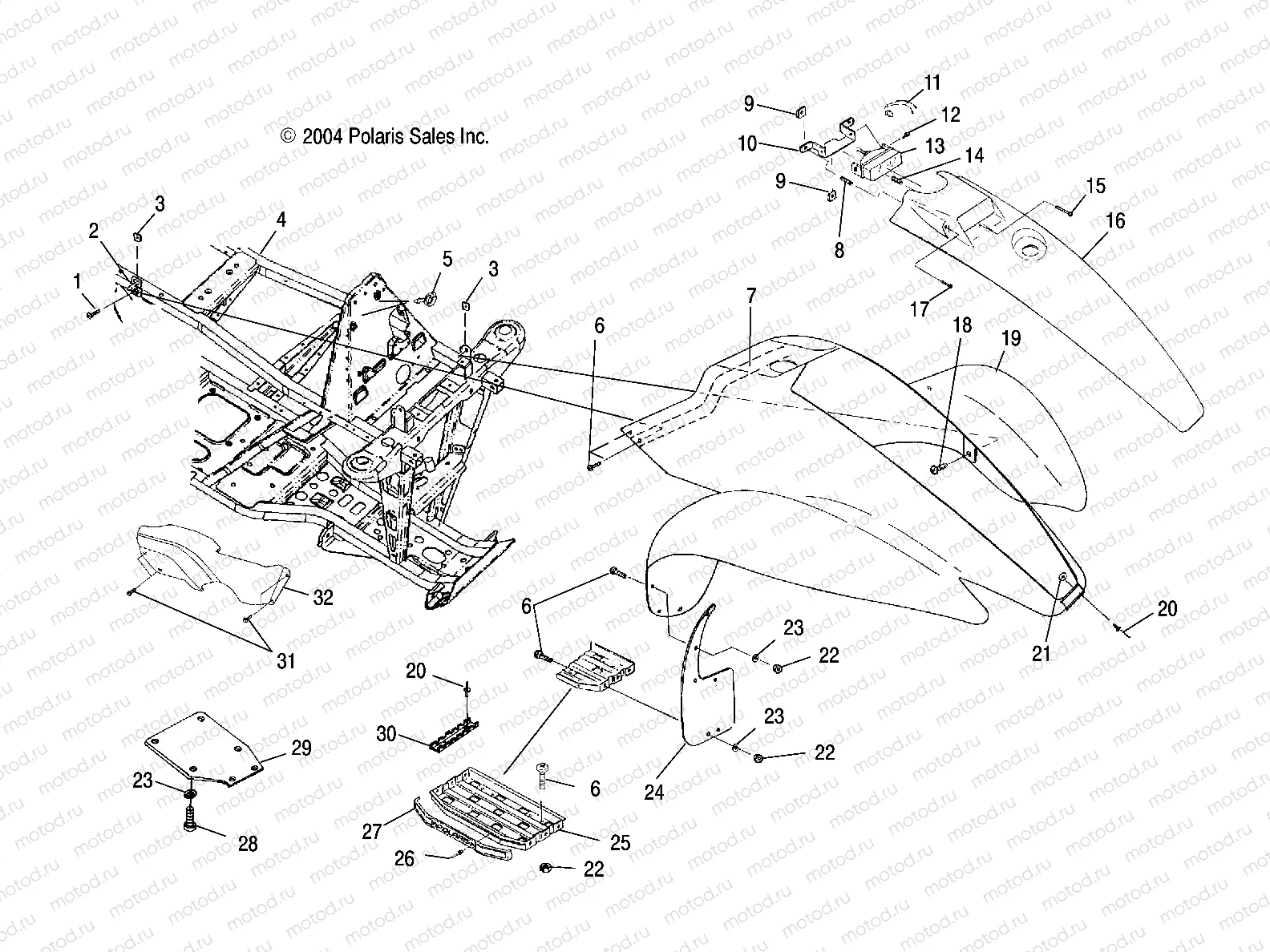 FRONT CAB - A05BA25CA/CB (4994739473A03) | FRONT CAB - A05BA25CA/CB (4994739473A03)