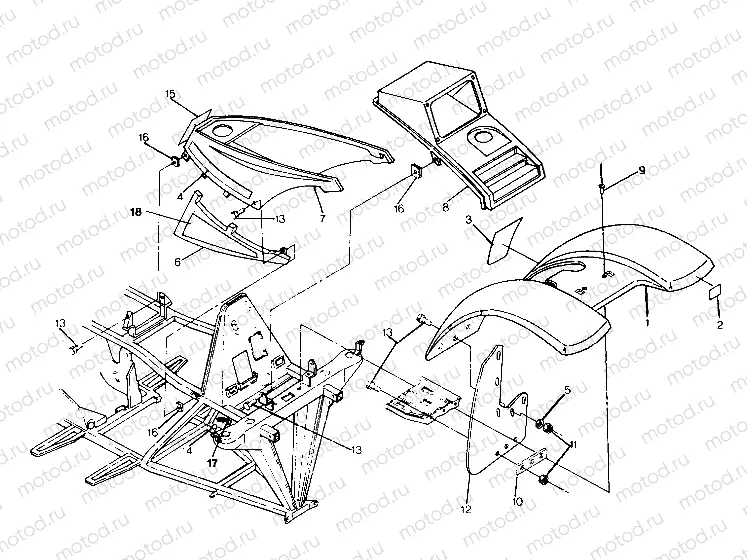 FRONT CAB ASSEMBLY 250 4x6 / W928627 (4922902290001A) | FRONT CAB ASSEMBLY 250 4x6 / W928627 (4922902290001A)