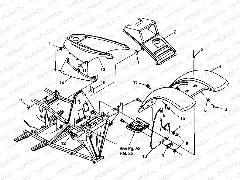 FRONT CAB ASSEMBLY 4x4 300 W958130 (4930183018A005) | FRONT CAB ASSEMBLY 4x4 300 W958130 (4930183018A005)