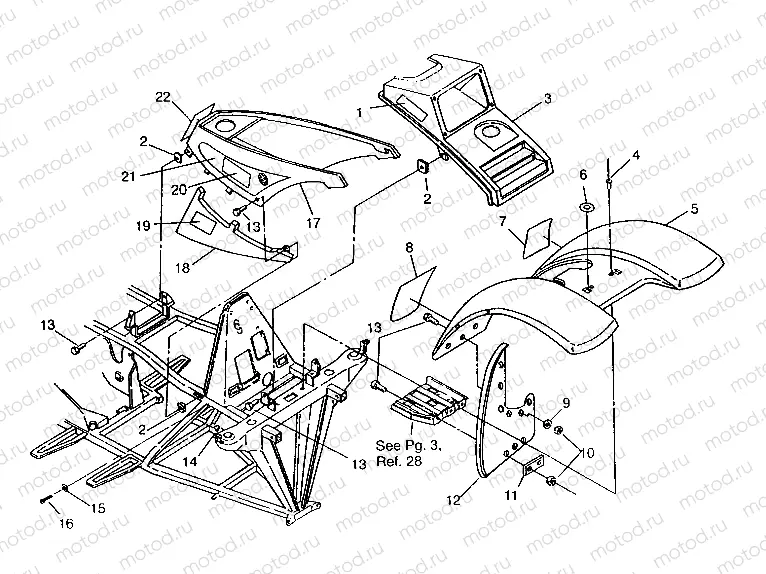 FRONT CAB ASSEMBLY 6x6 400L | FRONT CAB ASSEMBLY 6x6 400L, SWEDISH S948740 and  NORWEGIAN N948740 (4926812681001A)