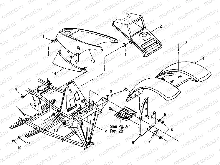 FRONT CAB ASSEMBLY 6x6 400L - U.S.  W958740 | FRONT CAB ASSEMBLY 6x6 400L - U.S.  W958740, SWEDISH  S958740 and NORWEGIAN (4930273027A005)