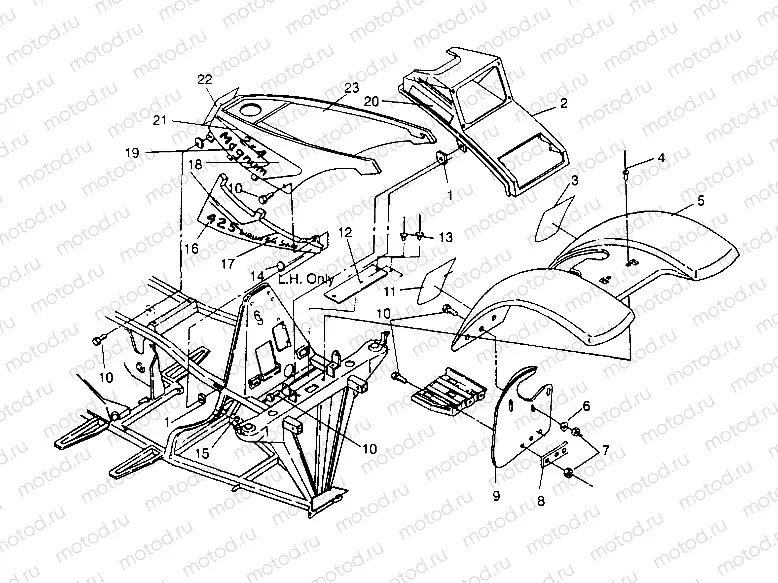 FRONT CAB ASSEMBLY Magnum 2x4 W957544 (4926852685A006) | FRONT CAB ASSEMBLY Magnum 2x4 W957544 (4926852685A006)