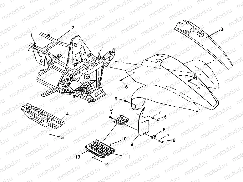 FRONT CAB ASSEMBLY Scrambler W957840 (4927252725A005) | FRONT CAB ASSEMBLY Scrambler W957840 (4927252725A005)