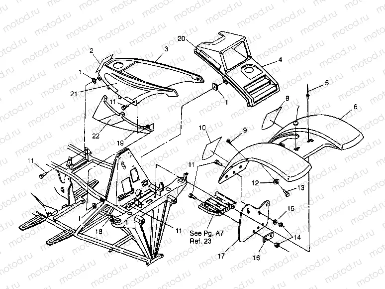 FRONT CAB ASSEMBLY Trail Blazer W947221 (4926832683A005) | FRONT CAB ASSEMBLY Trail Blazer W947221 (4926832683A005)