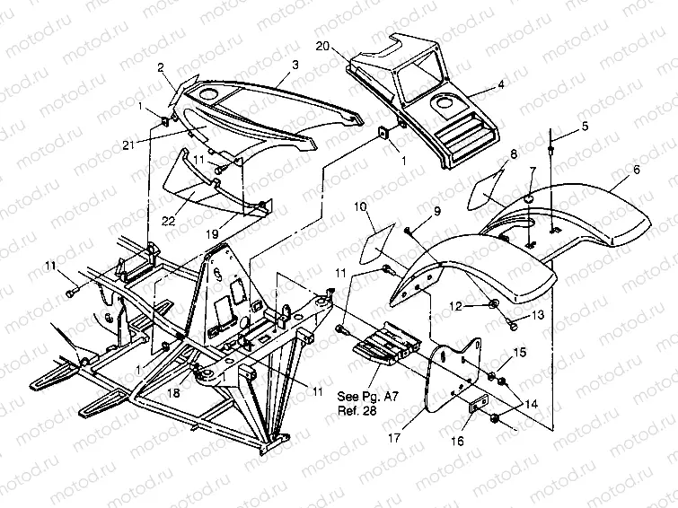 FRONT CAB ASSEMBLY Trail Boss W948527 (4926822682A005) | FRONT CAB ASSEMBLY Trail Boss W948527 (4926822682A005)