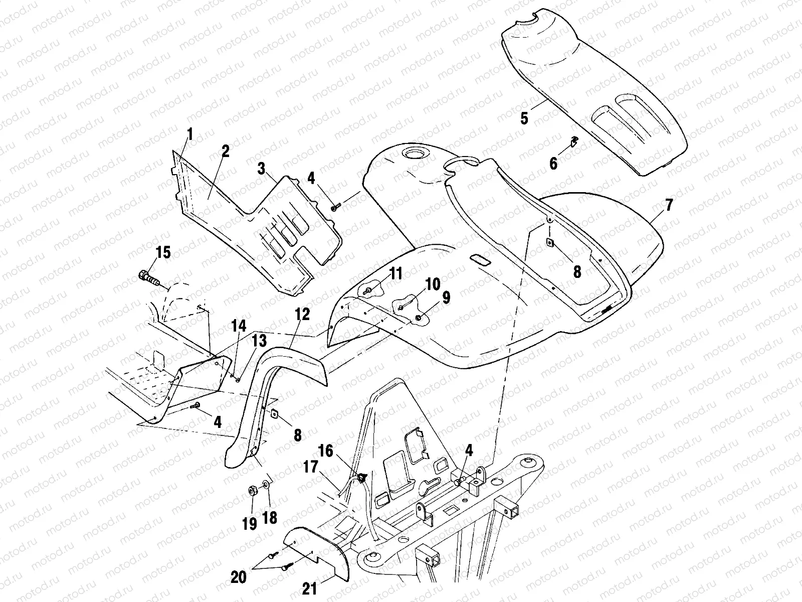 FRONT CAB - C02CD50AC (4972407240A05) | FRONT CAB - C02CD50AC (4972407240A05)