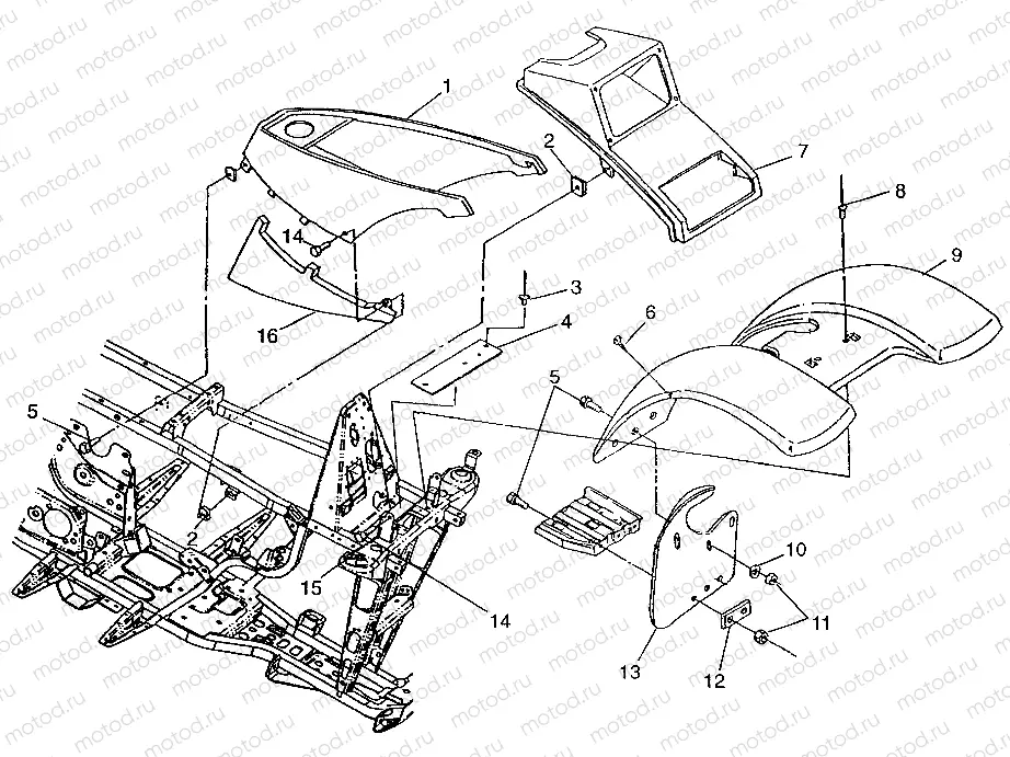 FRONT CAB Magnum 2X4 W97AA42A (4940704070A005) | FRONT CAB Magnum 2X4 W97AA42A (4940704070A005)