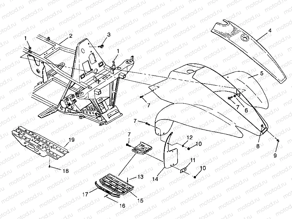 FRONT CAB Scrambler W967840 (4935823582A005) | FRONT CAB Scrambler W967840 (4935823582A005)