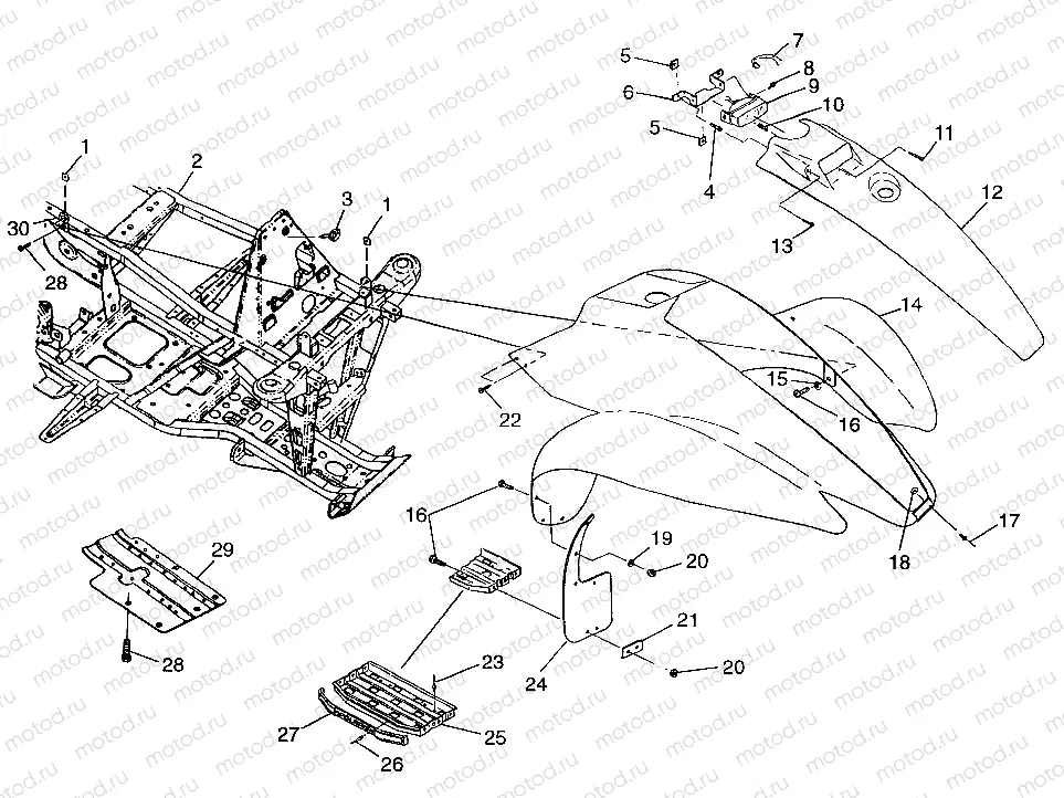 FRONT CAB Trail Blazer W98BA25C (4945464546A005) | FRONT CAB Trail Blazer W98BA25C (4945464546A005)