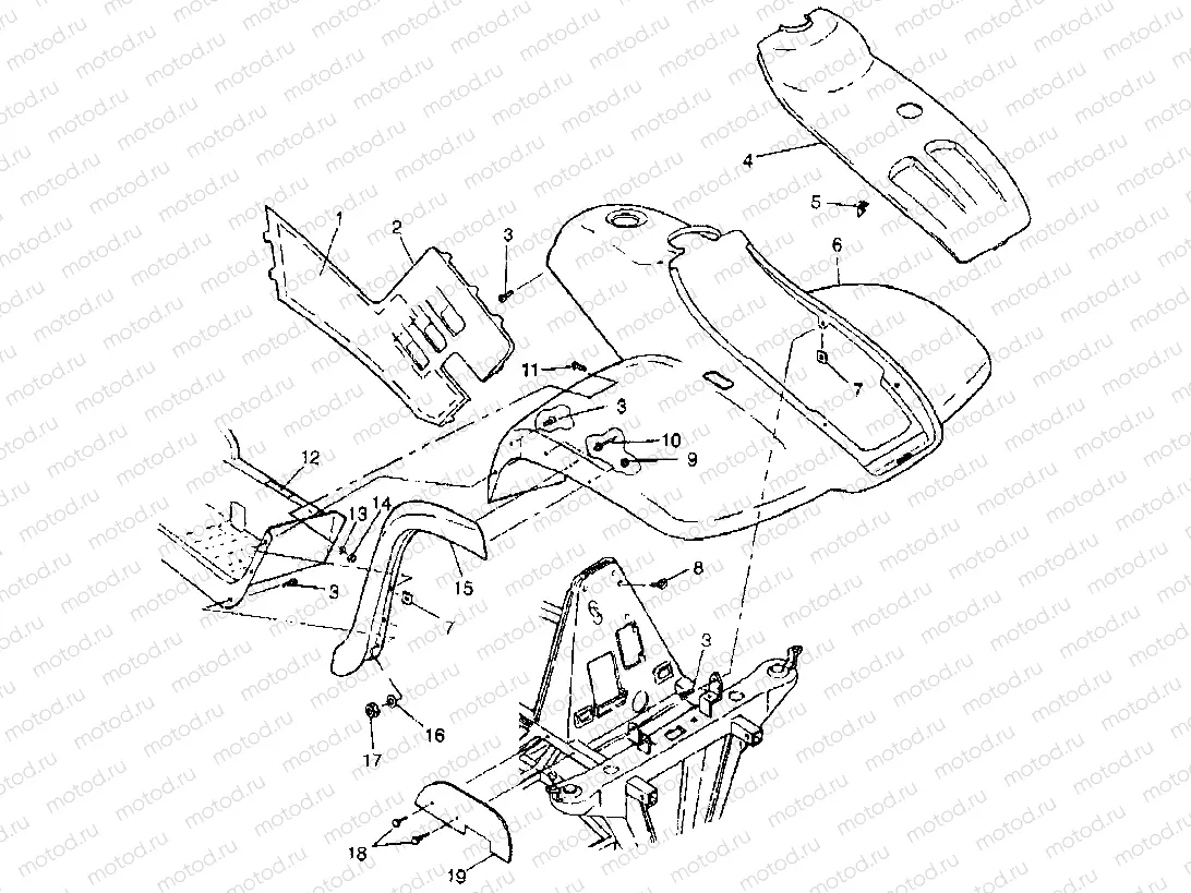 FRONT CAB XPLORER 400L W97CC38C (4939753975A005) | FRONT CAB XPLORER 400L W97CC38C (4939753975A005)