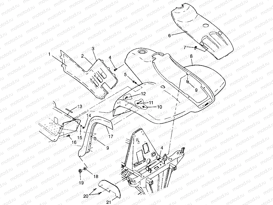 FRONT CAB XPRESS 300 W969530 and XPRESS 400 W969540 (4935923592A006) | FRONT CAB XPRESS 300 W969530 and XPRESS 400 W969540 (4935923592A006)
