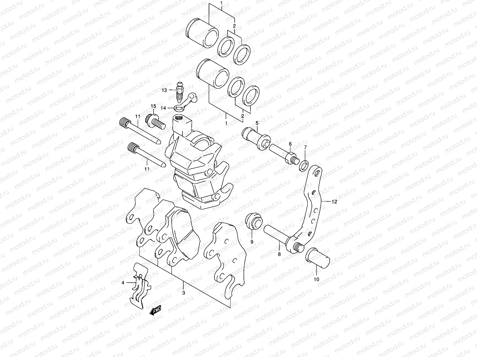 FRONT CALIPER (MODEL Y/K1/K2)