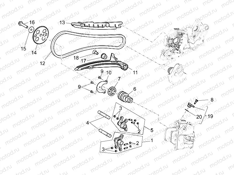 Front cylinder timing system