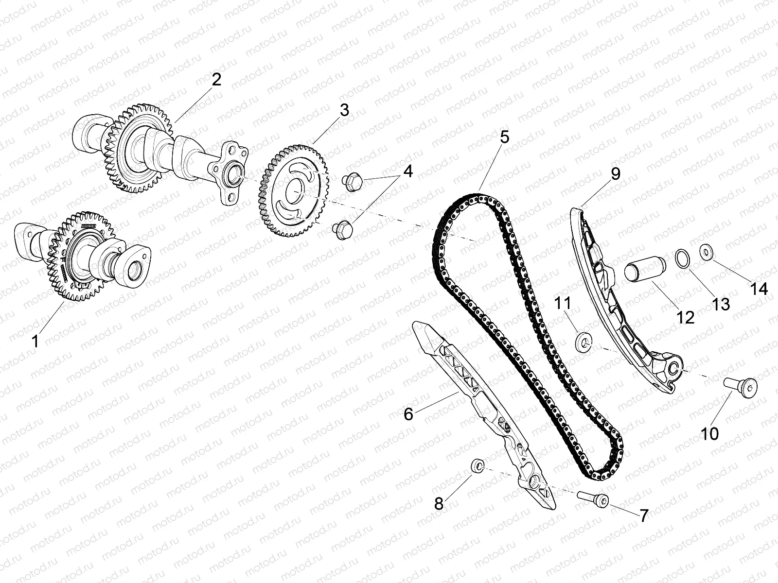 Front cylinder timing system