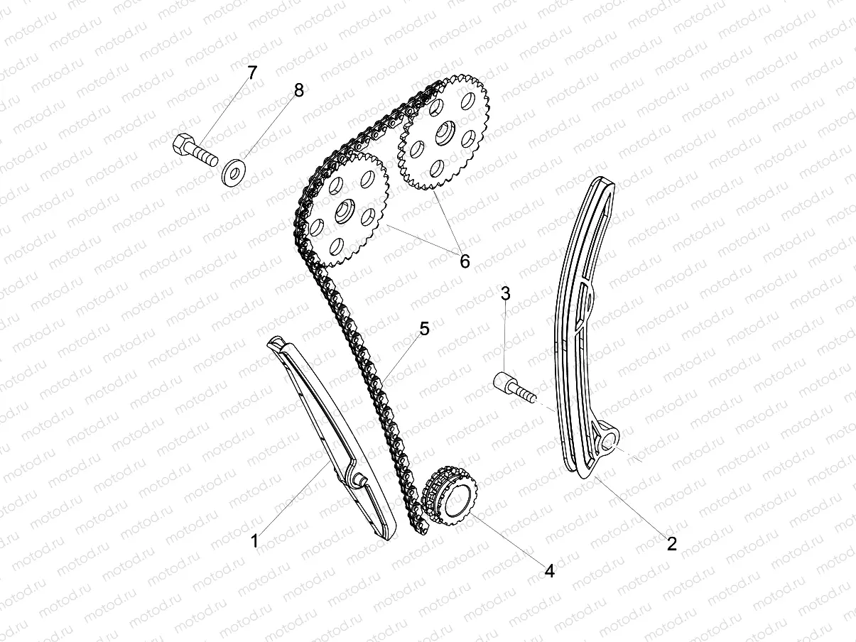 Front cylinder timing system
