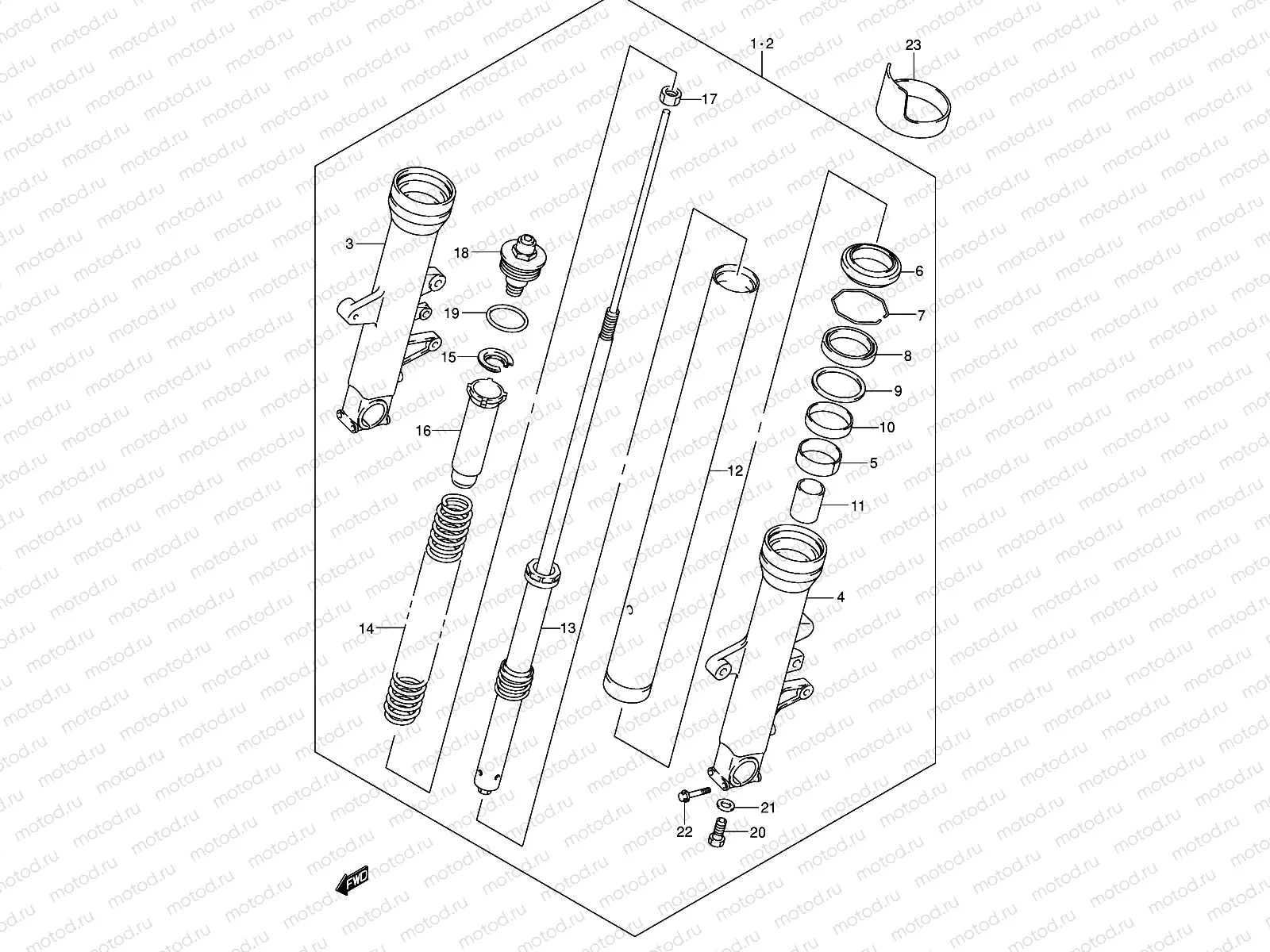 FRONT DAMPER (MODEL K3/K4)