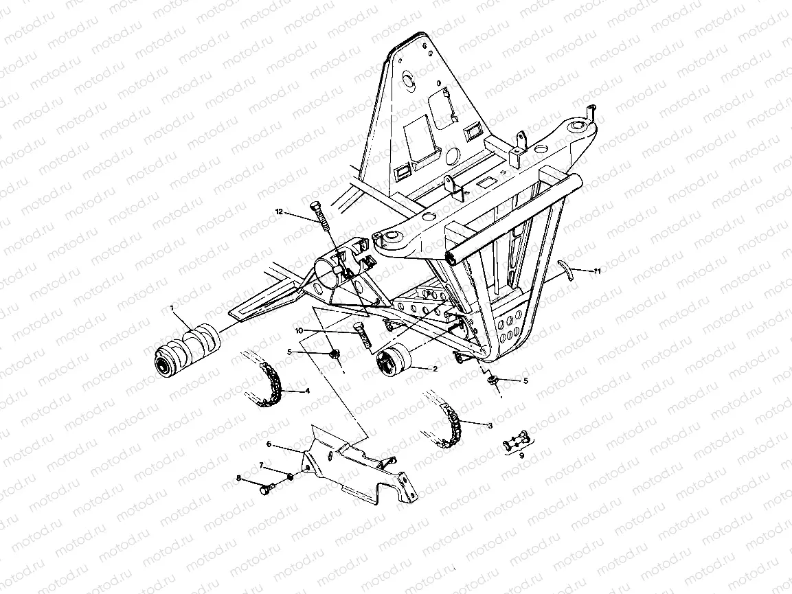FRONT DRIVE ASSEMBLY 250 4X4 (4919791979011A) | FRONT DRIVE ASSEMBLY 250 4X4 (4919791979011A)