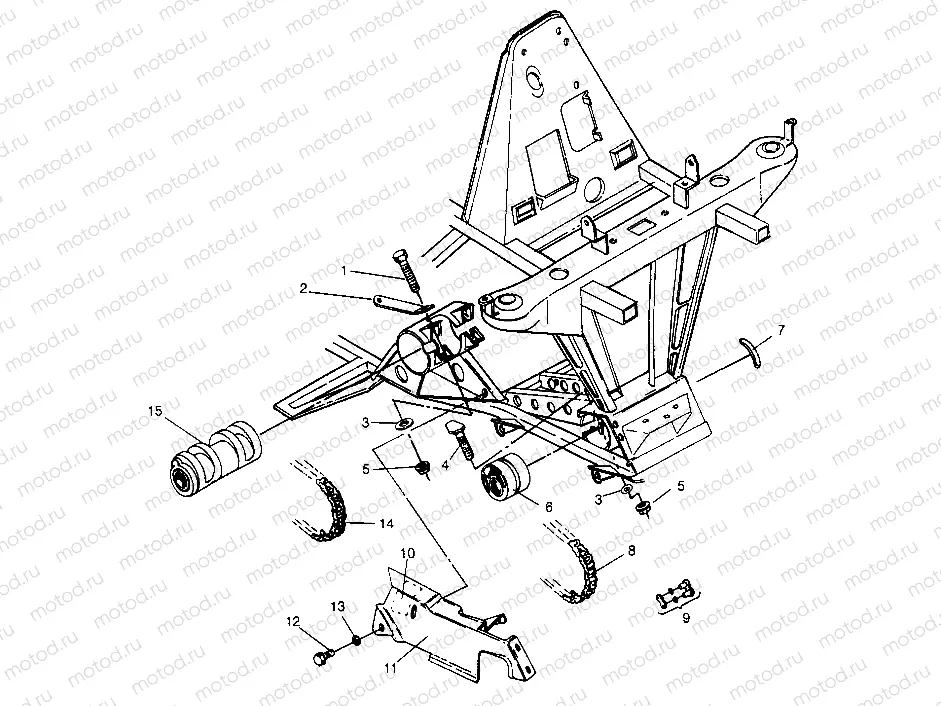 FRONT DRIVE ASSEMBLY 6x6 400L - U.S. W958740 | FRONT DRIVE ASSEMBLY 6x6 400L - U.S. W958740, SWEDISH S958740 and NORWEGIAN (4930273027B004)