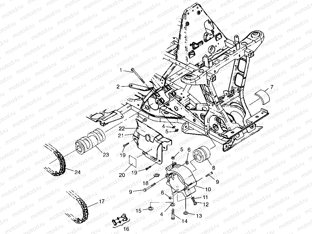 FRONT DRIVE Scrambler 400L W97BC38C (4939893989B001) | FRONT DRIVE Scrambler 400L W97BC38C (4939893989B001)