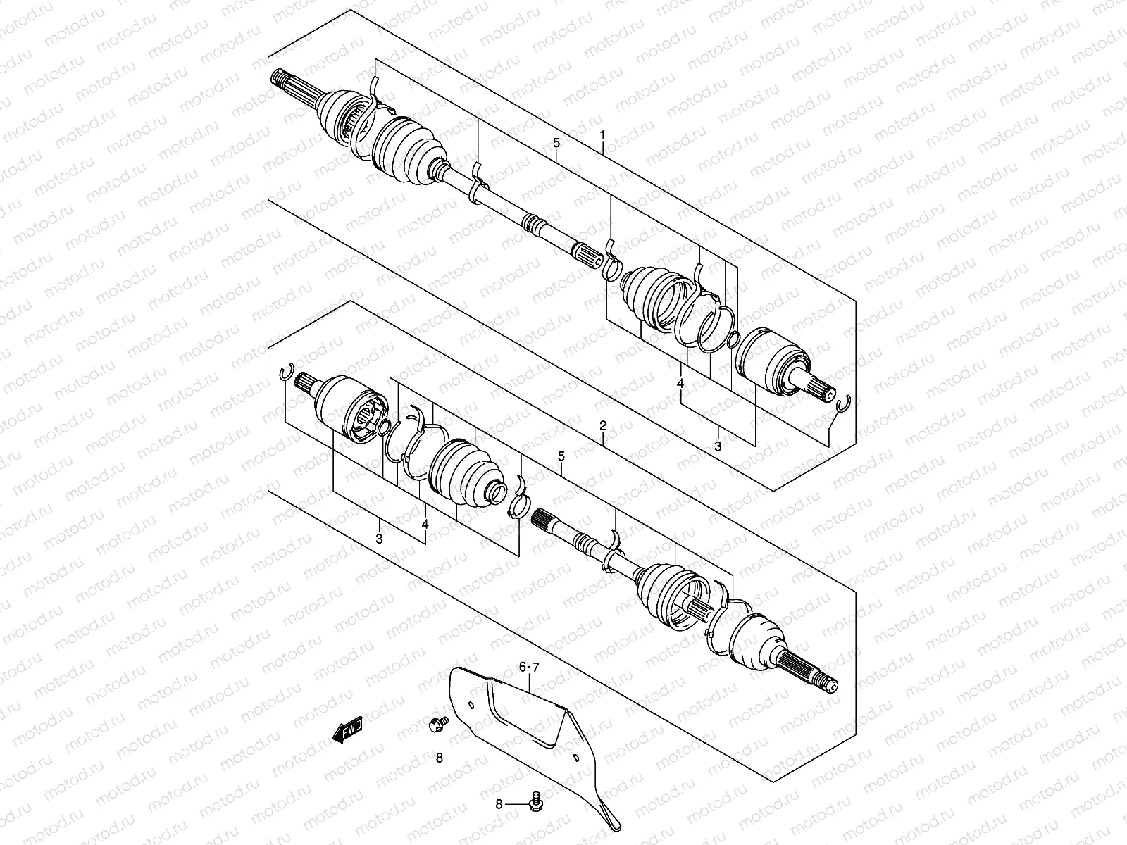 FRONT DRIVE SHAFT