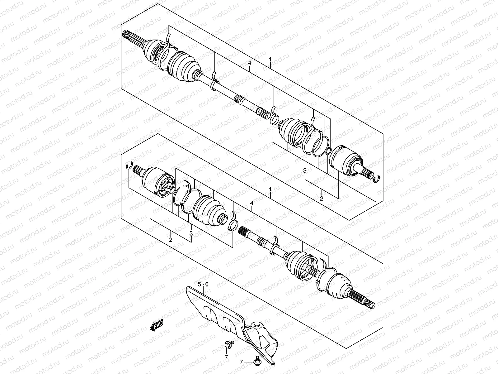 FRONT DRIVE SHAFT