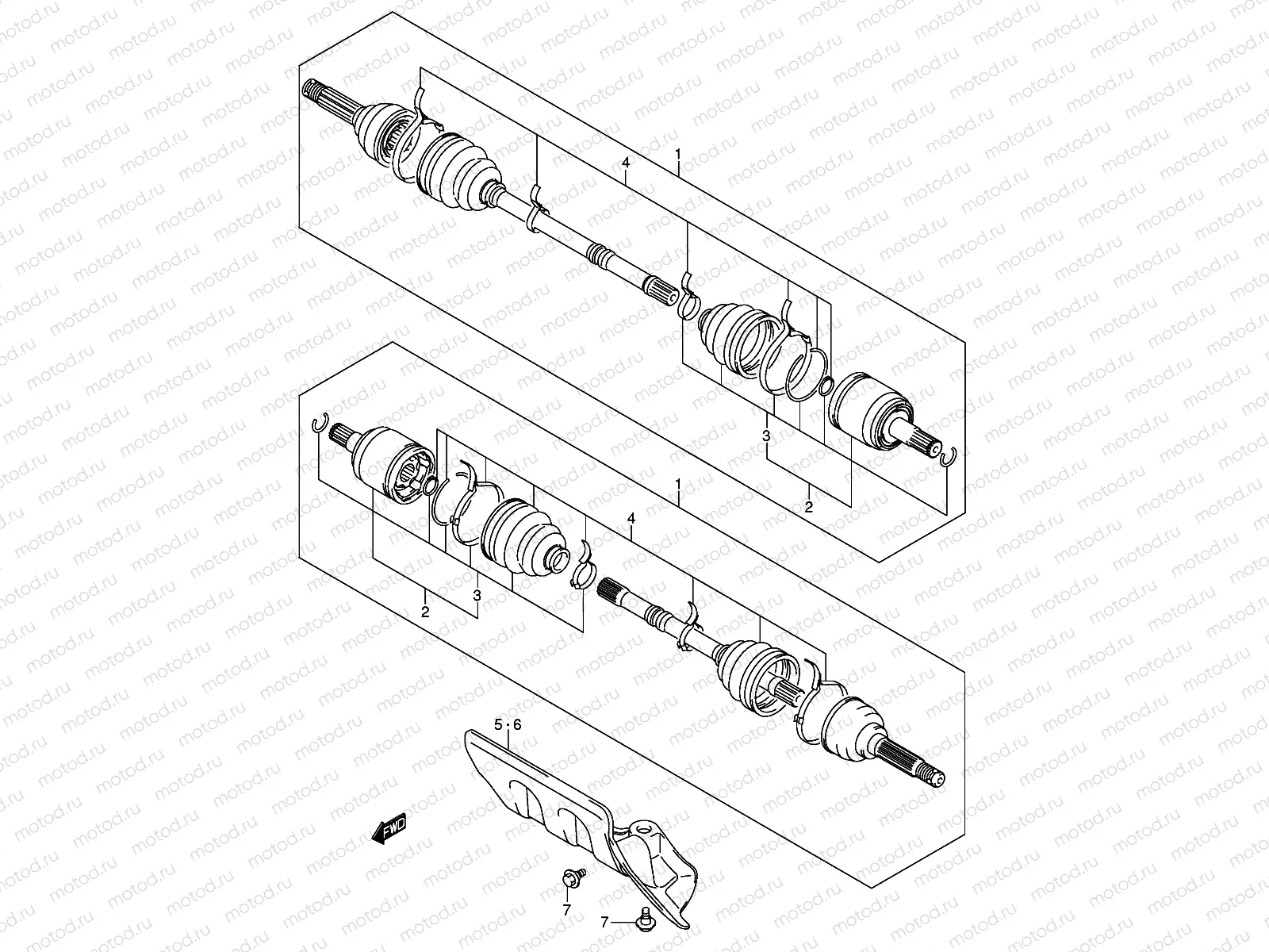 FRONT DRIVE SHAFT