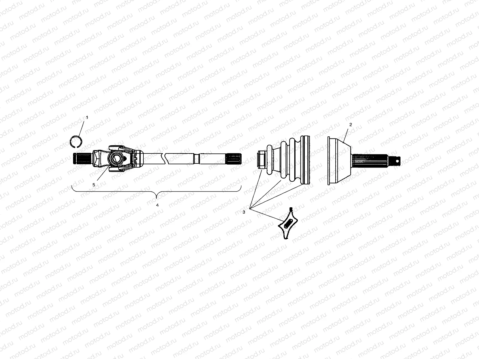 FRONT DRIVE SHAFT - A02CH68AA/AB/AC/CA/CB (4966346634B02) | FRONT DRIVE SHAFT - A02CH68AA/AB/AC/CA/CB (4966346634B02)