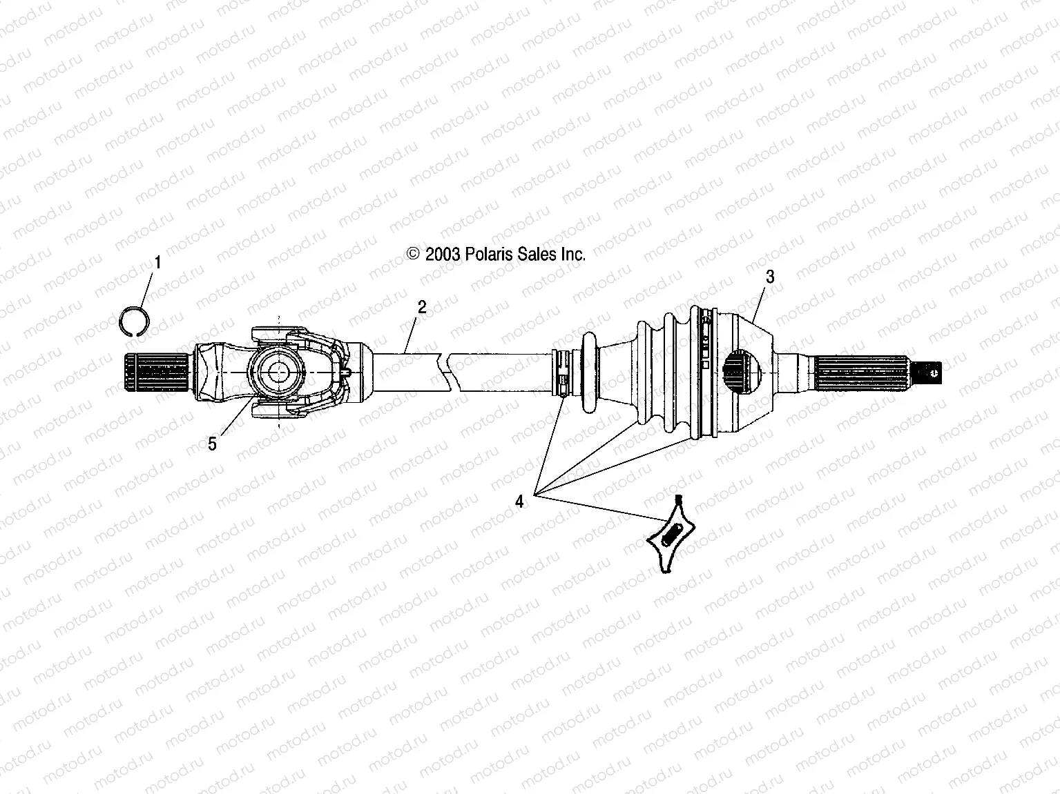 FRONT DRIVE SHAFT - A03CH68AA/AC/AF/AH/AL (4987438743B02) | FRONT DRIVE SHAFT - A03CH68AA/AC/AF/AH/AL (4987438743B02)