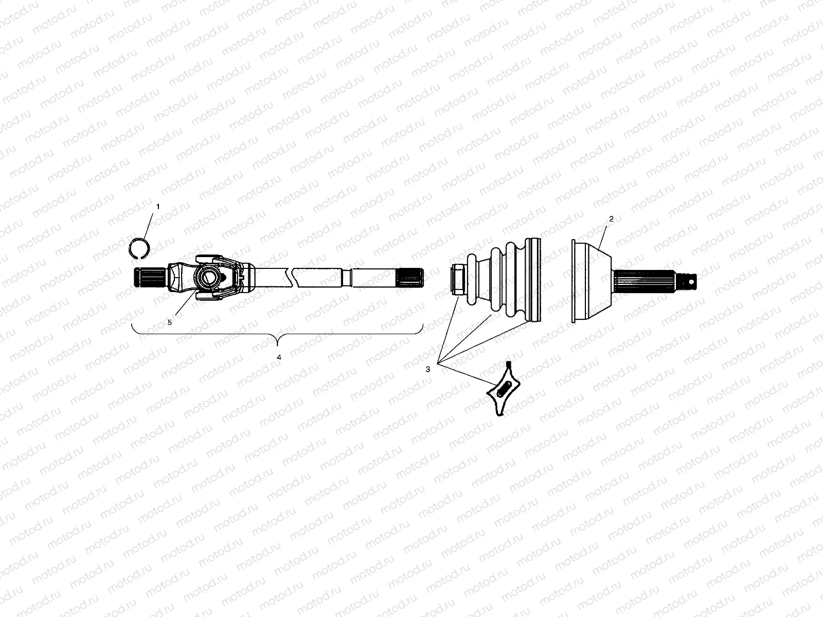 FRONT DRIVE SHAFT - C11RD50AA/AB/C11RF50AA (4981898189B06) | FRONT DRIVE SHAFT - C11RD50AA/AB/C11RF50AA (4981898189B06)