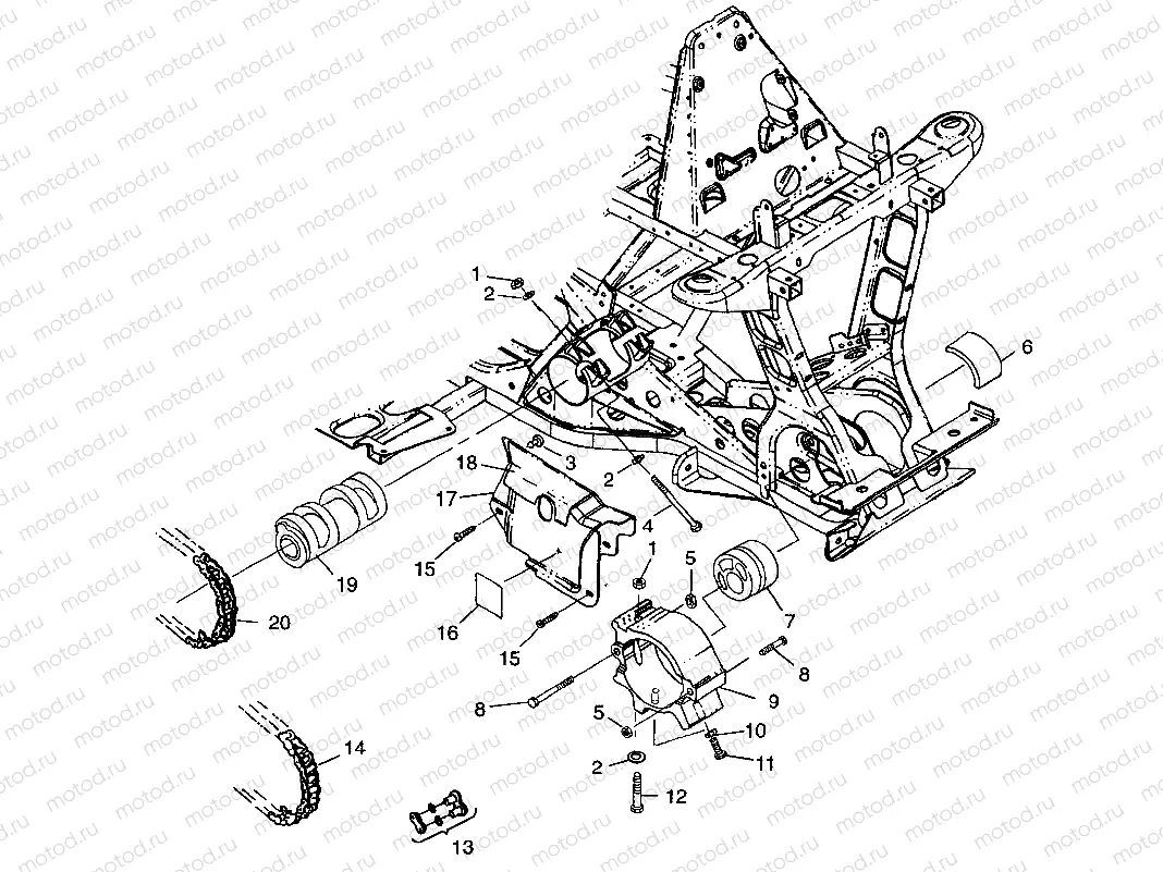 FRONT DRIVE XPLORER 400L W98CC38C (4945414541B002) | FRONT DRIVE XPLORER 400L W98CC38C (4945414541B002)