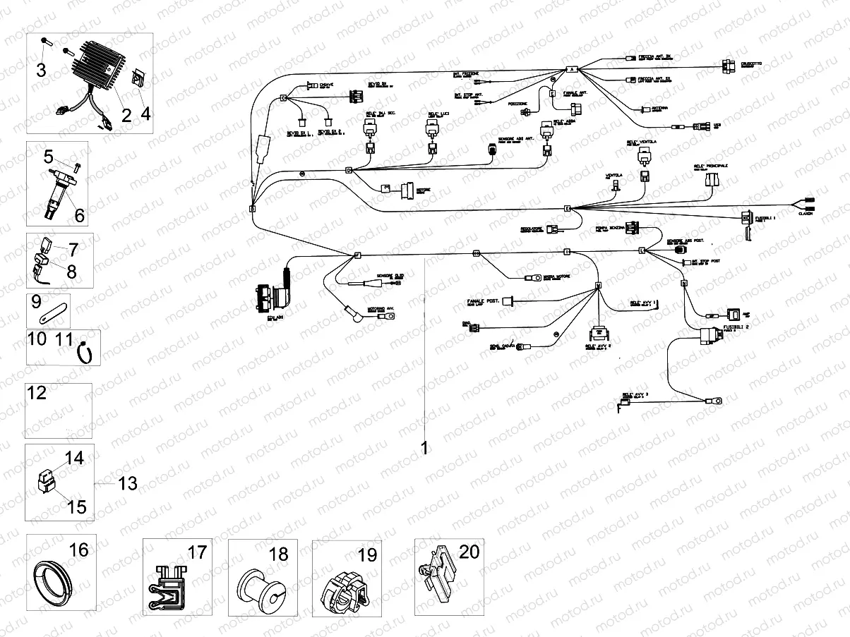 Front electrical system