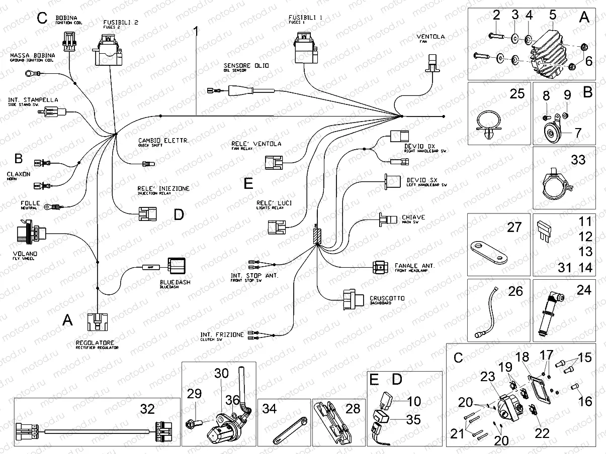 Front electrical system