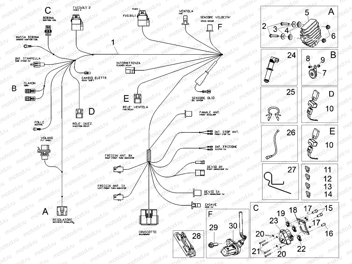 Front electrical system