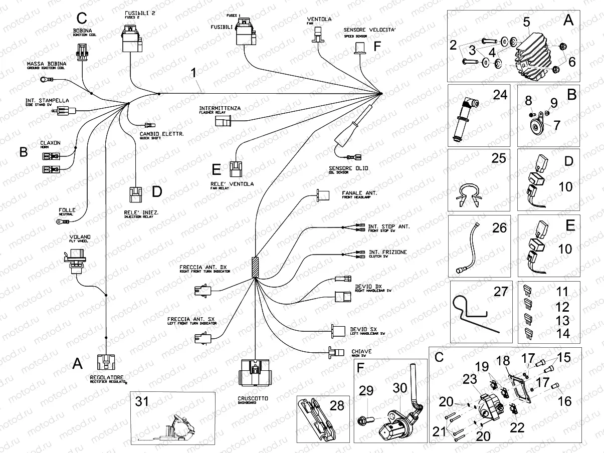 Front electrical system