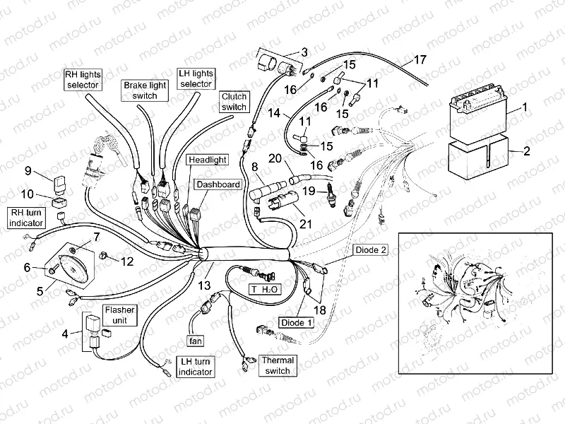 Front electrical system