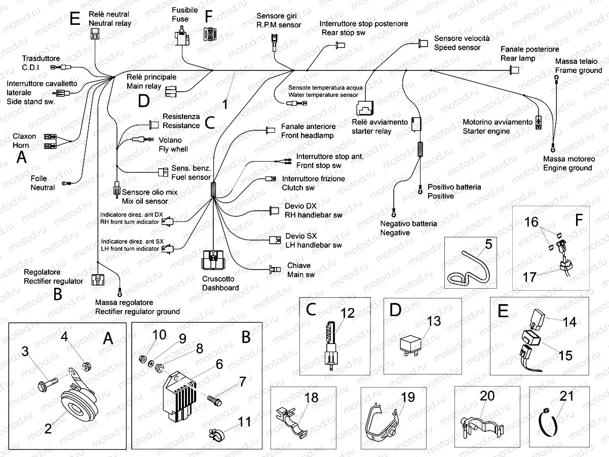 Front electrical system
