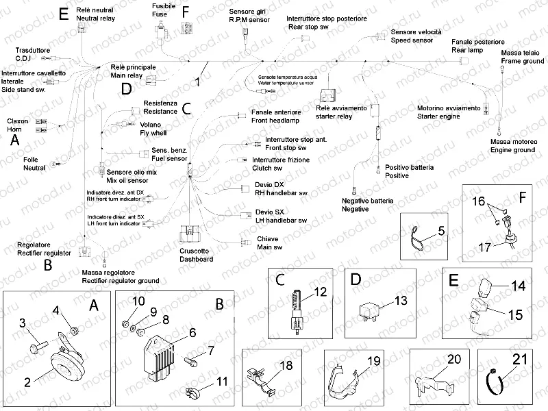 Front electrical system