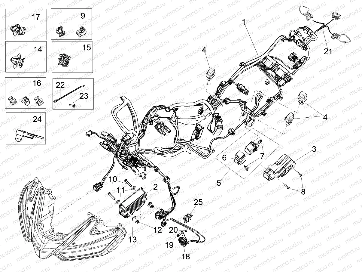 Front electrical system