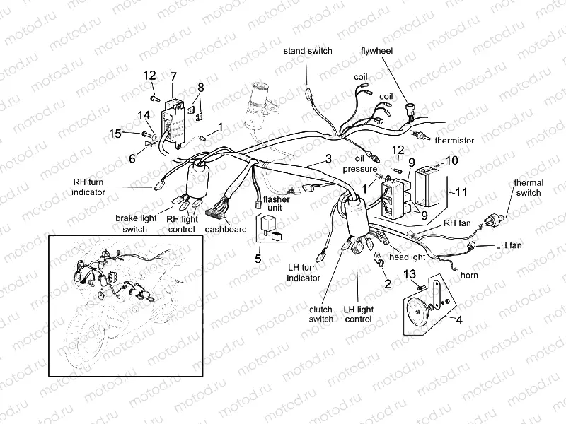 Front electrical system