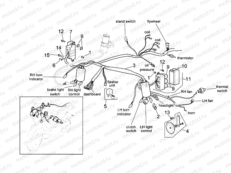 Front electrical system