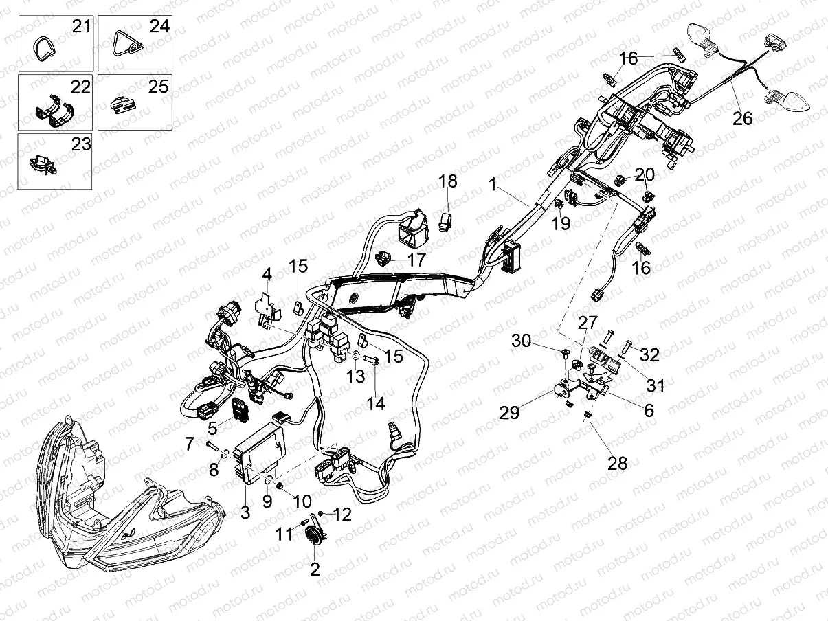 Front electrical system