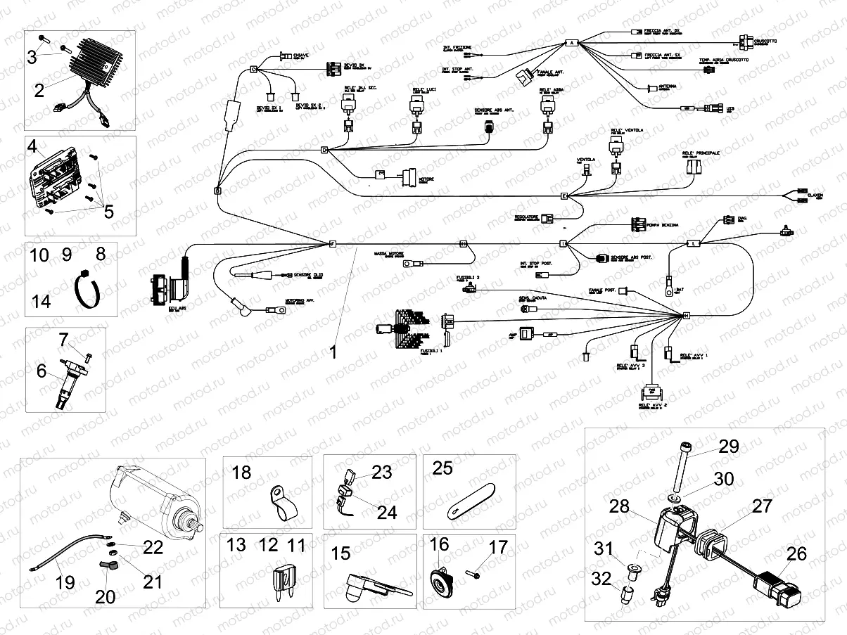 Front electrical system