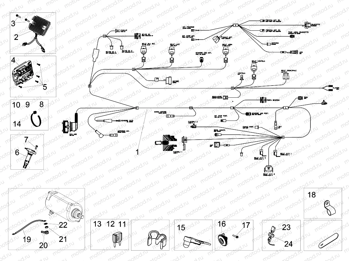 Front electrical system