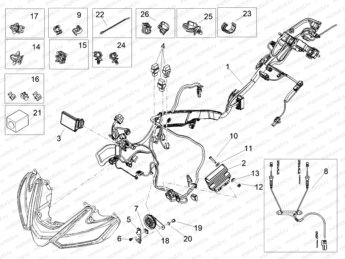 Front electrical system