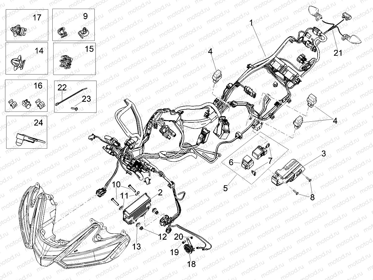Front electrical system