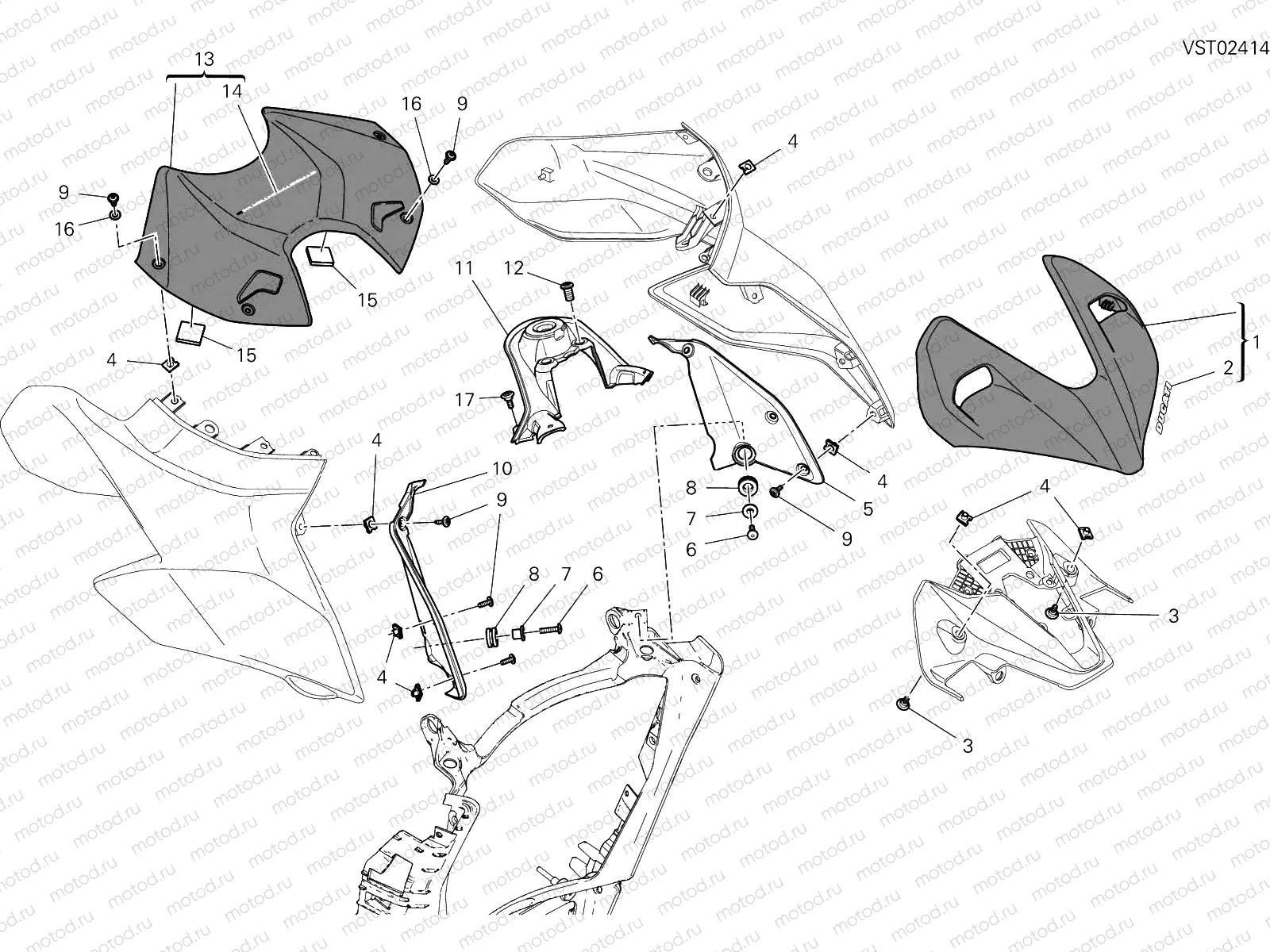 FRONT FAIRING [MOD:SFV4 S]