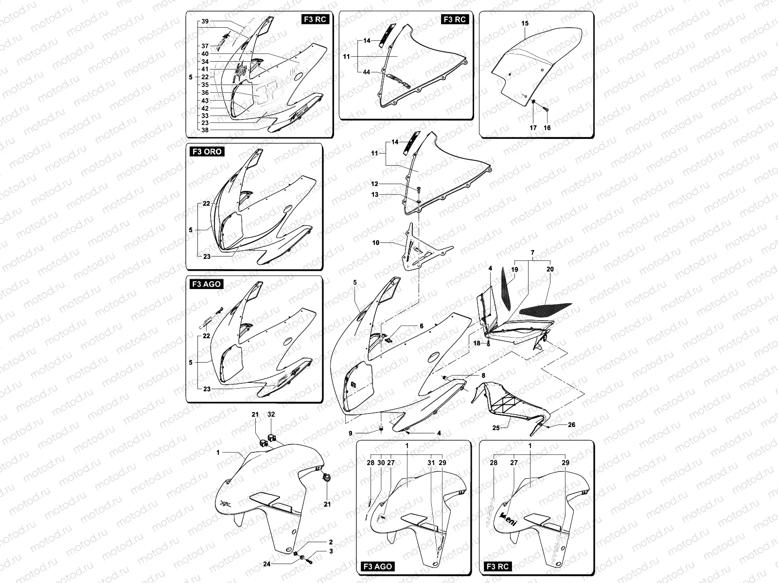 Front Faring - Mudguards