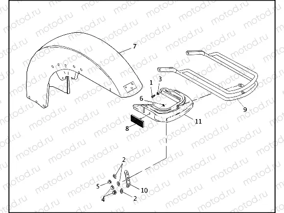 FRONT FENDER, BUMPER ASSEMBLY